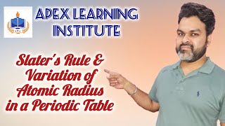 Slaters Rule amp Variation of Atomic Radius in Periodic Table anishgoyal04 [upl. by Nnaik482]