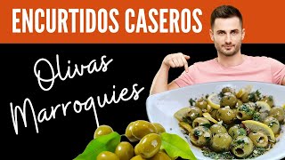 Cómo hacer OLIVAS MARINADAS marroquíes 🫒🍽️aceitunas aceitunasaliñadas [upl. by Mcferren]