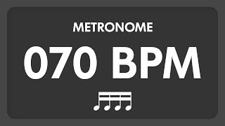 70 BPM  Metronome  16th Notes [upl. by Atnahsa79]