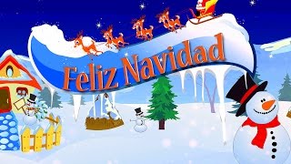 Feliz Navidad  Full Carol With Lyrics  Best Christmas Carols For Kids [upl. by Arihsak580]