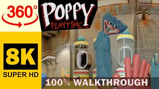 360° VR  Poppy Playtime  Chapter 1  Walkthrough No Commentary 8K HDR [upl. by Hank724]