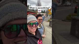 What is jaywalking 🇺🇸 usa americans car driving [upl. by Nedap]