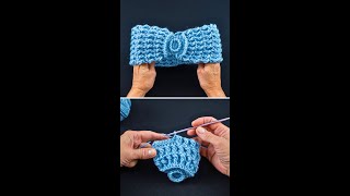 Easy crochet headband Tutorial for beginners Miarti🧶 [upl. by Suirauqed260]