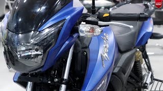 New TVS Apache RTR 180 ABS Matt blue colour complete review  price  features [upl. by Holcomb]