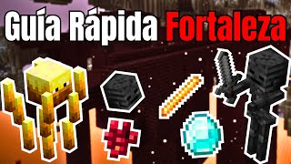 Cómo encontrar una FORTALEZA DEL NETHER y conseguir todo el loot FÁCIL y RÁPIDO [upl. by Ecirted]