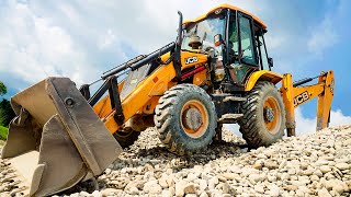 BIG New JCB 3DX Bringing The Stone To Site\\New Video [upl. by Adnohsal80]