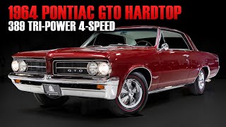 1964 Pontiac GTO Hardtop 389 TriPower 4Speed [upl. by Biggs737]