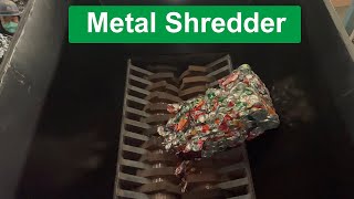 Powerful Shredder  Metal Shavings and UBC Cans [upl. by Lucila]