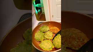 Pancakes with eggs chives and milk healthy delicious [upl. by Froh]