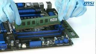 MSI® HOWTO install DDR3 Memory [upl. by Dnumde]