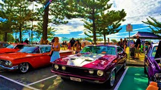 4K  Cooly Rocks On 2023  CARS DANCING BIKES amp People  GOLD COAST Rock N Roll Fest Saturday Pt 1 [upl. by Lleihsad375]