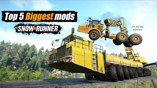 Snowrunner Top 5 biggest truck mods [upl. by Alletneuq]