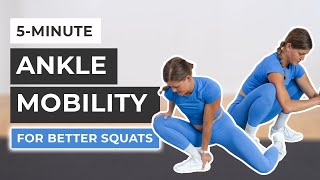 5Minute Ankle Mobility For Better Squats [upl. by Htiduj]