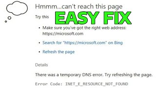 How To Fix INETE RESOURCENOTFOUND Error [upl. by Riocard743]