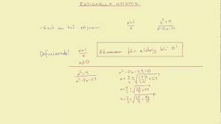 Matematik 3b Rationella uttryck  del 1 [upl. by Anirahc]