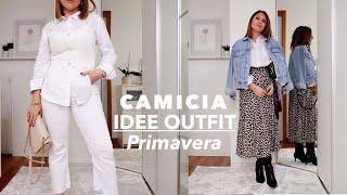 5 IDEE OUTFIT PRIMAVERA CON LA CAMICIA BIANCA IN LINO  Come vestirsi bene con poco usando i basic [upl. by Kolk166]