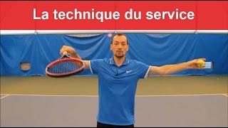 La technique de base pour le service au tennis TeamTennisfr [upl. by Mendel]