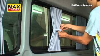 Car curtain installation guide วิธีการติดตั้งผ้าม่านรถตู้ [upl. by Ayat]