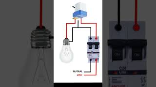 Photo cell sensor wiring shorts electricalworks youtubeshorts viralshorts awesome [upl. by Combes944]