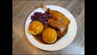 👀👀 Gänsekeulen knusprig saftig und zart 👌😋 ein echter Genuss 😋😋 [upl. by Clayborn829]