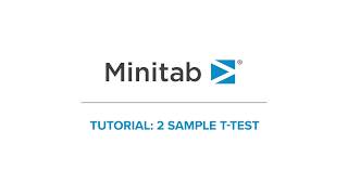 How to create a 2sample ttest  Minitab Tutorial Series [upl. by Aysahc]