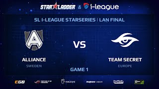 Alliance vs Secret Game 1 StarSeries 13 LANFinal Day 3 [upl. by Rebeh]