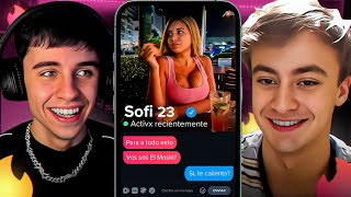 TINDER con MOSKI consiguiendole CITAS [upl. by Yelbmik427]