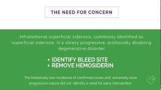 Infratentorial superficial siderosis iSS Instructional Slide Presentation [upl. by Carlota]