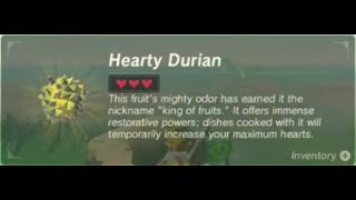 Hearty Durian  Farming Location 1  Zelda BOTW [upl. by Eolc]