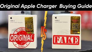 Apple Orignal Charger vs Fake  iPhone Original Charger Buying Guide 2023 [upl. by Atikaj]