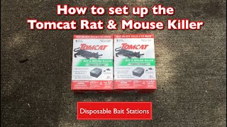 Dad Sets Up Tomcat Rat amp Mouse Killer Bait Stations [upl. by Esdnyl]