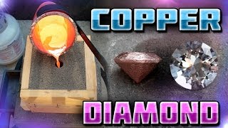 Making Diamond Shaped Paperweight Out of Copper Start to Finish [upl. by Flanagan]