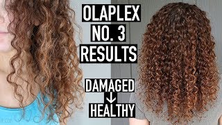 Olaplex No 3 Before amp After Results  How to Use Olaplex to Repair Damaged Curly Hair [upl. by Aneelas366]