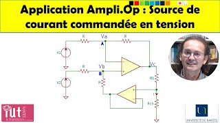 Application AmpliOp  Source de courant de précision commandée en tension [upl. by Esilegna]