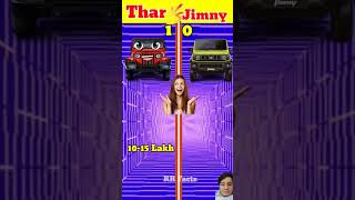 THAR VS JIMNY🔥 Comparison New video shorts thar ytshorts [upl. by Analaj429]