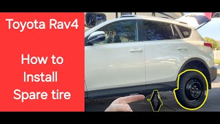 How to install spare tire  Toyata Rav4 [upl. by Neelrac]