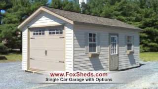 Single Car Garage Shed from Fox Country Sheds [upl. by Eba]