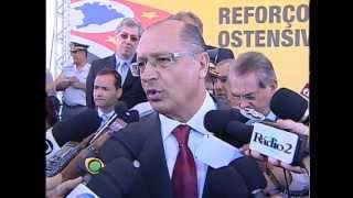 Alckmin anuncia mais de 2 mil PMs reforçam policiamento no Estado [upl. by Einomrah]