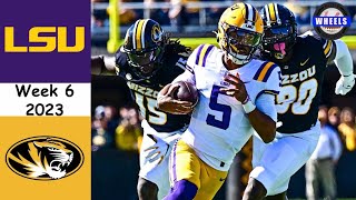 23 LSU vs 21 Missouri  Week 6  2023 College Football [upl. by Llevrac]