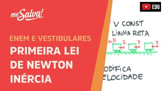 Primeira Lei de Newton Inércia  ENEM e Vestibulares  Me Salva [upl. by Ahsaeym]