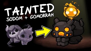 TAINTED Sodom and Gomorrah  Character Showcase Mod  Isaac Repentance [upl. by Mlohsihc]