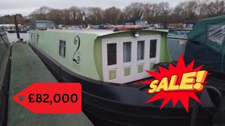 57FT WIDEBEAM CANAL RIVERBOAT FOR SALE [upl. by Sang678]