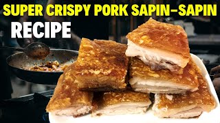 SUPER CRISPY PORK SAPINSAPIN STYLE RECIPE Filipino Recipe Lutong Pinoy Filipino Food [upl. by Bina]