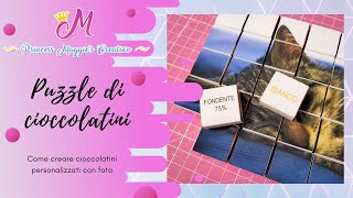 Puzzle di cioccolatini  come creare cioccolatini personalizzati con foto [upl. by Malet214]