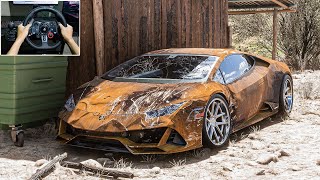 Rebuilding Lamborghini Huracan EVO Forza Horizon 5 Logitech G29 Stering Wheel Gameplay [upl. by Adest308]