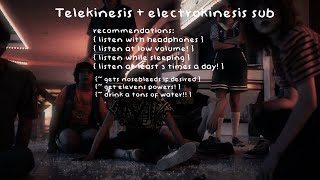 the most powerful telekinesis  electrokinesis sub [upl. by Abramo]