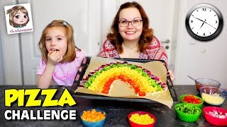 PIZZA CHALLENGE von Oh Gott diese Familie 🌈🍕 Wir machen REGENBOGEN Pizza [upl. by Ursi]