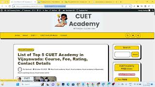 cuet academy blogs editing [upl. by Eanore338]