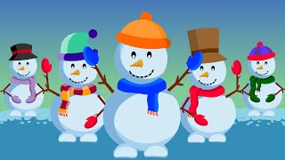 Five Little Snowmen  Nursery Rhyme [upl. by Yrrehc108]