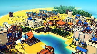 Building Super Structures In Our Massive Empire  Kingdoms and Castles AI Update Gameplay [upl. by Aroc]